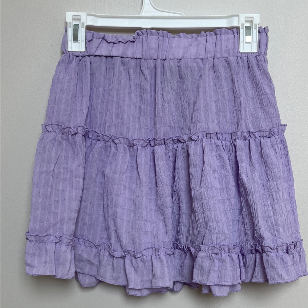 SHEIN Lilac Ruffle Mini Skirt